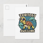 Turtley Phantastisch Postkarte (Vorne/Hinten)