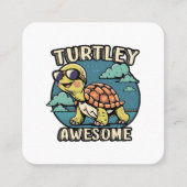 Turtley Phantastisch Quadratische Visitenkarte (Vorderseite)