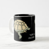 TURTLEY PHANTASTISCH Schildkrötengeschenk Tasse! Zweifarbige Tasse (Vorderseite Links)