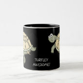TURTLEY PHANTASTISCH Schildkrötengeschenk Tasse! Zweifarbige Tasse (Mittel)