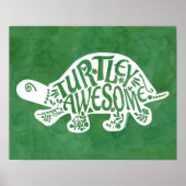 Turtley Phantastisch Tortoise Funny Turtle Pun Sul Poster (Vorne)