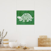 Turtley Phantastisch Tortoise Funny Turtle Pun Sul Poster (Küche)
