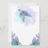 Turtley Phantastische Party Einladung (Rückseite)