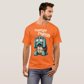 Turtley Stressed - Funny Turtle Puff Design T-Shirt (Vorne ganz)
