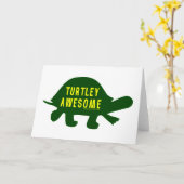 Turtley Totally Phantastisch Karte (Gelbe Blume)