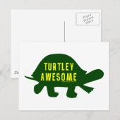 Turtley Totally Phantastisch Postkarte (Vorne/Hinten)