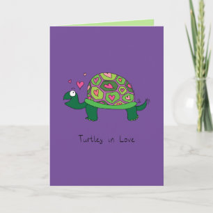 Turtley verliebt - Valentinsgrußkarte Karte