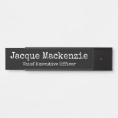 Türunterschrift für Büro für seinen Namen Plakat B Türschild (Vorderseite )