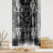 Türverkleidung, Frontalansicht Negativ Poster (Küche)