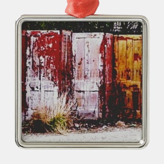 Türzaun Silbernes Ornament (Vorne)