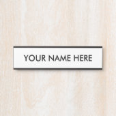 Türzeichen im modernen Minimalistischen Textstil Türschild (Vorderseite )