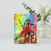 Tus Labios de Ruby - Tango Postkarte (Stehend Vorderseite)