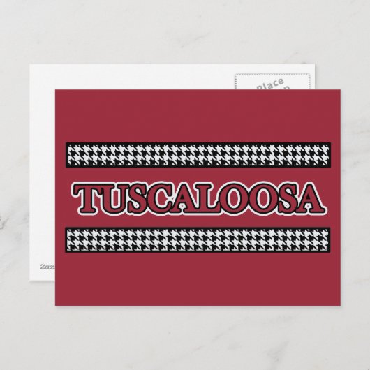 Tuscaloosa, AL Hahnentrittmuster - Postkarte (Vorne/Hinten)