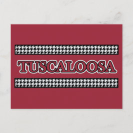 Tuscaloosa, AL Hahnentrittmuster - Postkarte