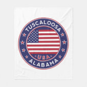 Tuscaloosa, Alabama Fleecedecke (Vorderseite)