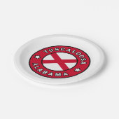 Tuscaloosa Alabama Pappteller (Schrägansicht)