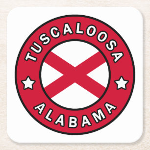 Tuscaloosa Alabama Rechteckiger Pappuntersetzer