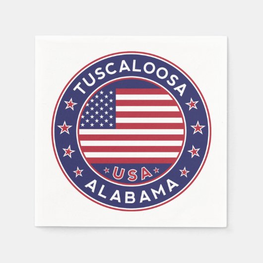 Tuscaloosa, Alabama Serviette (Vorderseite)
