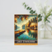 Tuscaloosa-See, Alabama | Vintage Malerei Postkarte (Stehend Vorderseite)