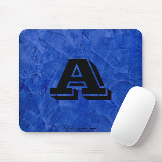 Tuscan Blue Imitate beenden Monogram Mousepad (Mit Mouse)