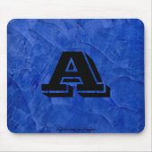 Tuscan Blue Imitate beenden Monogram Mousepad (Vorne)