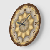 Tuscan Color Retro ~ Große Wanduhr (Winkel)