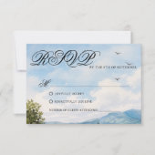 Tuscan Countryside Scenery Wedding Response Card RSVP Karte (Vorderseite)