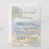 Tuscan Elegantes mediterranes Theme Wedding Einladung (Vorderseite)