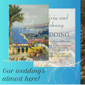 Tuscan Elegantes mediterranes Theme Wedding Einladung