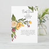 Tuscan Gold Sonnenblumen Brautparty Einladung (Stehend Vorderseite)