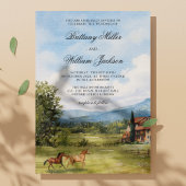 Tuscan-Inspired Countryside Landscape Wedding  Einladung
