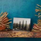Tuscan landscape hidden behind cypresses (2024) fotoplatte (Seite)