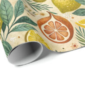 Tuscan Lemon Grove Gift  Geschenkpapier (Rolleneckpunkt)