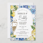 Tuscan Lemon Thema Geburtstag Einladung (Vorderseite)