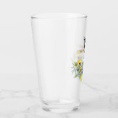 Tuscan Lemons Olive Monogram Name Drinken Glas (Rechts)