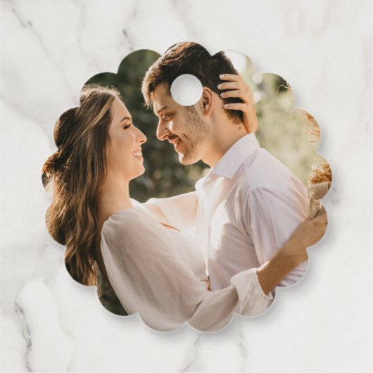 Tuscan-Style Wedding with Mediterranean Tiles Geschenkanhänger (Rückseite)