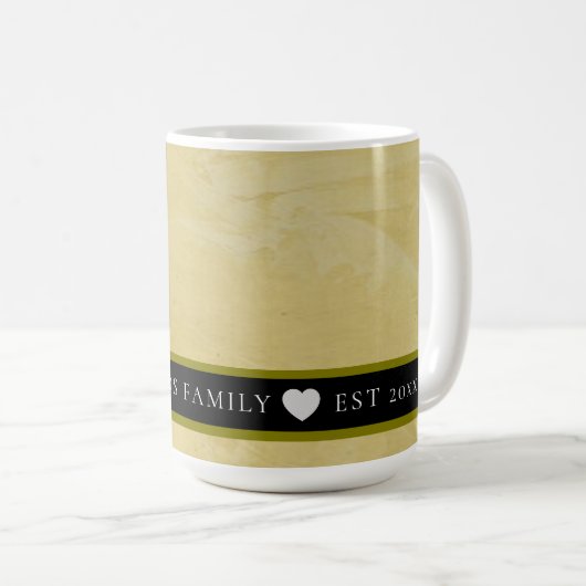 Tuscan Sun Venetian Plaster Custom Family Kaffeetasse (VorderseiteRechts)