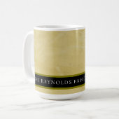 Tuscan Sun Venetian Plaster Custom Family Kaffeetasse (Vorderseite Links)