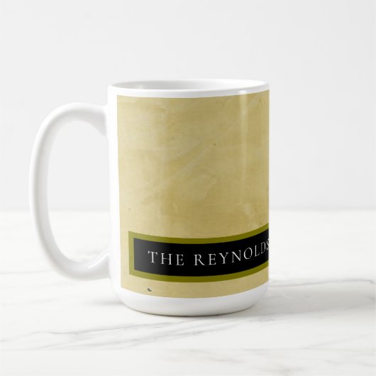 Tuscan Sun Venetian Plaster Custom Family Kaffeetasse (Links)