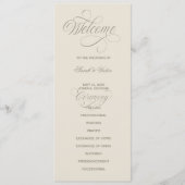 Tuscan Valla Calligraphy double side program card  Programm (Vorderseite)