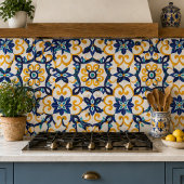 Tuscan Verve Vibrant Scrollwork Mediterranean Fliese