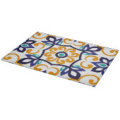 Tuscan Verve Vibrant Scrollwork  Mediterranean  Schneidebrett (Ecke)