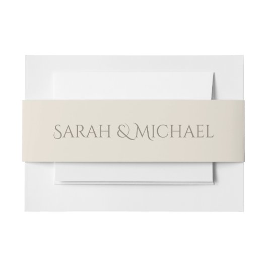 Tuscan Villa Invitation Belly Band (Vorderseite Beispiel)