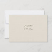 Tuscan Villa Wedding RSVP card Karte (Rückseite)