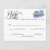 Tuscan Vineyard Hochzeit RSVP Postkarte (Vorderseite)