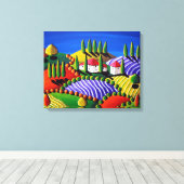 Tuscan Whimsica Landschaft Kunst, Dichtung und Mus Leinwanddruck (Insitu (Holzboden))