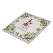Tuscan Wine Kitchen Blessing Mediterranean Fliese (Seite)