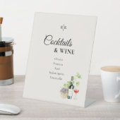 Tuscany Cocktails & Wine Wedding Bar Sockelschild (In SItu)