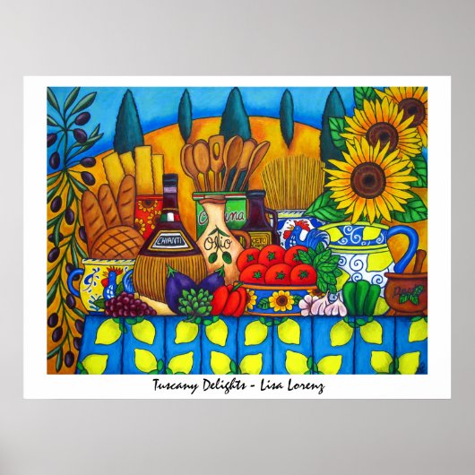 Tuscany Delights Poster von Lisa Lorenz (Vorne)