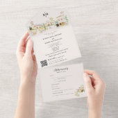 Tuscany Destination Wedding All In One Einladung (Abreißen)